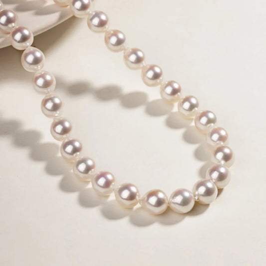 9-11 mm |  Design inspired by Harris | 18k Filled Gold Large Freshwater pearls Necklace